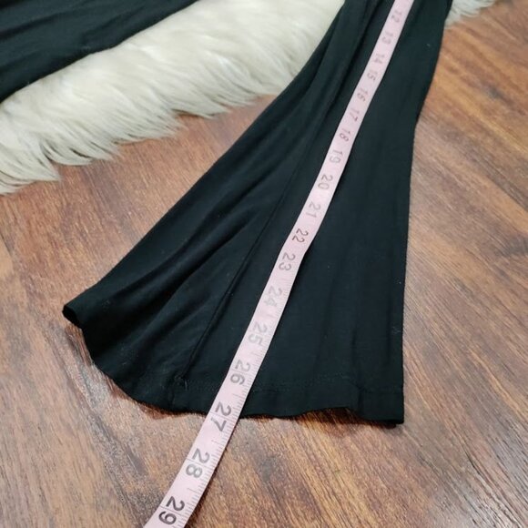 Gypsy Warrior Long Sleeve Keyhole Mock Neck Mini Dress Black Women's Size M - Picture 9 of 10